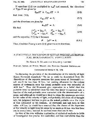 خرید و دانلود نسخه کامل کتاب A Statistical Discussion of Sets of Precise Astronomical Measurements Parallaxes