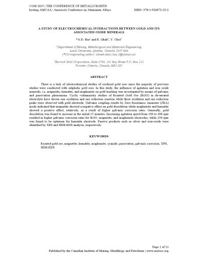 خرید و دانلود نسخه کامل کتاب A STUDY OF ELECTROCHEMICAL INTERACTIONS BETWEEN GOLD AND ITS ASSOCIATED OXIDE MINERALS_68d2bb4f2fc12.jpeg خرید و دانلود نسخه کامل کتاب A STUDY OF ELECTROCHEMICAL INTERACTIONS BETWEEN GOLD AND ITS ASSOCIATED OXIDE MINERALS