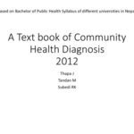 خرید و دانلود نسخه کامل کتاب A Text book of Community Health Diagnosis