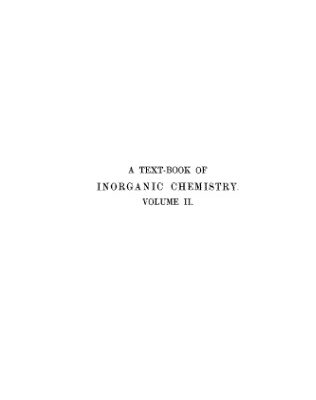 خرید و دانلود نسخه کامل کتاب A textbook of inorganic chemistry vol.II The Alkali-Metals and Their Congeners
