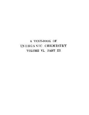 خرید و دانلود نسخه کامل کتاب A textbook of inorganic chemistry vol.VI part III Vanadium, Niobium, and Tantalum
