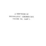 خرید و دانلود نسخه کامل کتاب A textbook of inorganic chemistry vol.VII part I Oxigen