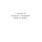 خرید و دانلود نسخه کامل کتاب A textbook of inorganic chemistry vol.VII part II Sulphur, Selenium, and Tellurium