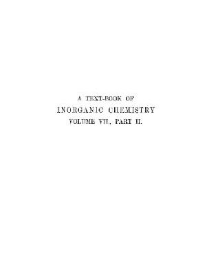 خرید و دانلود نسخه کامل کتاب A textbook of inorganic chemistry vol.VII part II Sulphur, Selenium, and Tellurium