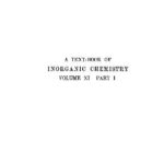 خرید و دانلود نسخه کامل کتاب A textbook of inorganic chemistry vol.XI part I Organometalic compounds. Derivatives of the elements of groups I to IV