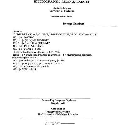 خرید و دانلود نسخه کامل کتاب A treatise on dynamics of a particle