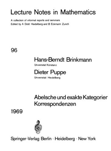 خرید و دانلود نسخه کامل کتاب Abelsche und exakte Kategorien Korrespondenzen