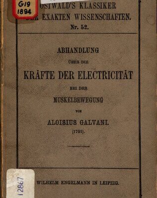خرید و دانلود نسخه کامل کتاب Abhandlung über die Kräfte der Natur bei der Muskelbewegung (1791)