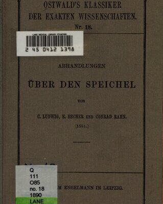 خرید و دانلود نسخه کامل کتاب Abhandlungen über den Speichel (1851)