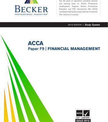خرید و دانلود نسخه کامل کتاب ACCA F9 ATC June 2012 Study text