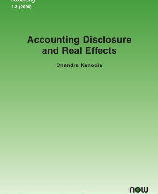 خرید و دانلود نسخه کامل کتاب Accounting Disclosure and Real Effects