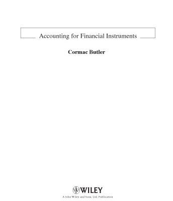 خرید و دانلود نسخه کامل کتاب Accounting for Financial Instruments