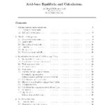 خرید و دانلود نسخه کامل کتاب Acid-base Equilibria and Calculations (1996)(en)(48s)