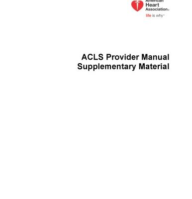 خرید و دانلود نسخه کامل کتاب ACLS Provider Manual 2016 – Supplementary Material