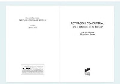 خرید و دانلود نسخه کامل کتاب Activación Conductual para el tratamiento de la depresión