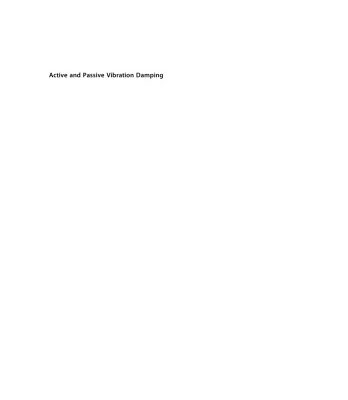 خرید و دانلود نسخه کامل کتاب Active and Passive Vibration Damping