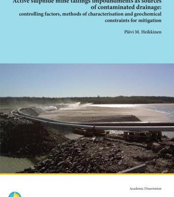 خرید و دانلود نسخه کامل کتاب Active sulphide mine tailings impoundments as sources of contaminated drainage: controlling factors, methods of characterisation and geochemical constraints for mitigation