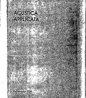 خرید و دانلود نسخه کامل کتاب Acustica applicata