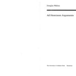 خرید و دانلود نسخه کامل کتاب Ad Hominem Arguments (Studies in Rhetoric & Communication)