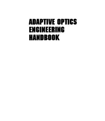 خرید و دانلود نسخه کامل کتاب Adaptive Optics Engineering Handbook