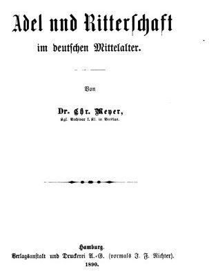 خرید و دانلود نسخه کامل کتاب Adel und Ritterschaft im deutschen Mittelalter