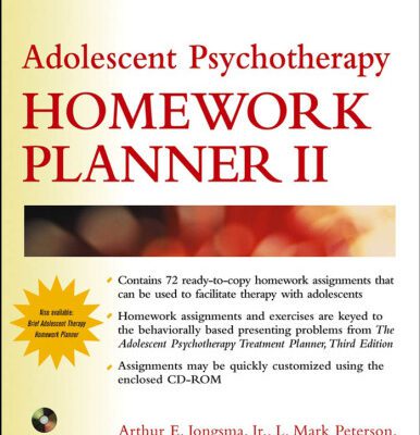 خرید و دانلود نسخه کامل کتاب Adolescent Psychotherapy Homework Planner II (Practice Planners)