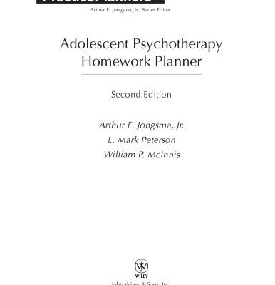 خرید و دانلود نسخه کامل کتاب Adolescent Psychotherapy Homework Planner (Practice Planners)