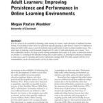 خرید و دانلود نسخه کامل کتاب Adult Learners: Improving Persistence and Performance in Online Learning Environments