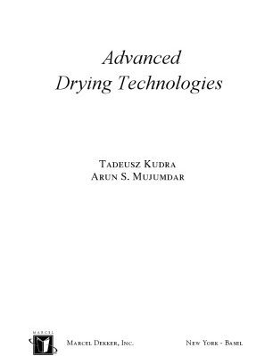 خرید و دانلود نسخه کامل کتاب Advanced drying technologies