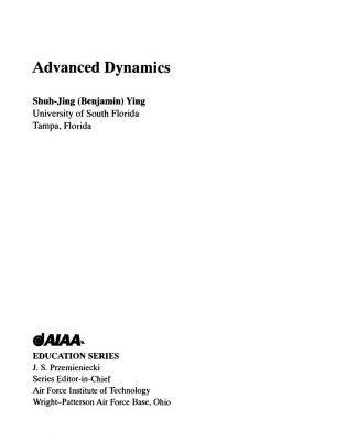 خرید و دانلود نسخه کامل کتاب Advanced dynamics