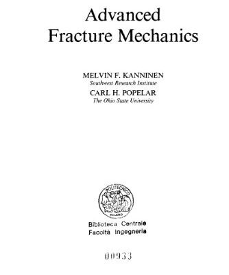 خرید و دانلود نسخه کامل کتاب Advanced Fracture Mechanics