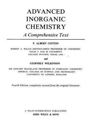 خرید و دانلود نسخه کامل کتاب Advanced Inorganic Chemistry (Коттон, Уилкинсон. Передовая неорганическая химия)