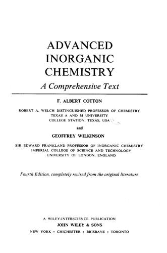 خرید و دانلود نسخه کامل کتاب Advanced Inorganic Chemistry (Коттон, Уилкинсон. Передовая неорганическая химия)_68d2d743a4362.jpeg خرید و دانلود نسخه کامل کتاب Advanced Inorganic Chemistry (Коттон, Уилкинсон. Передовая неорганическая химия)