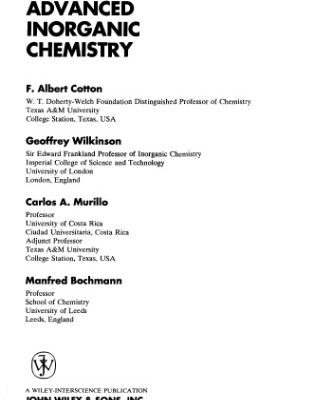 خرید و دانلود نسخه کامل کتاب Advanced inorganic chemistry