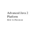 خرید و دانلود نسخه کامل کتاب Advanced Java 2 platform: how to program
