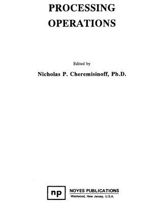خرید و دانلود نسخه کامل کتاب Advanced Polymer Processing Operations