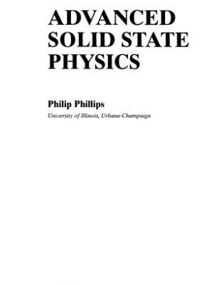 خرید و دانلود نسخه کامل کتاب Advanced solid state physics