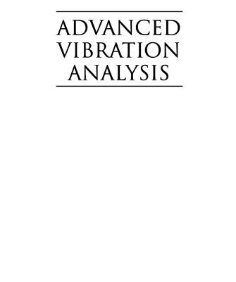 خرید و دانلود نسخه کامل کتاب Advanced Vibration Analysis