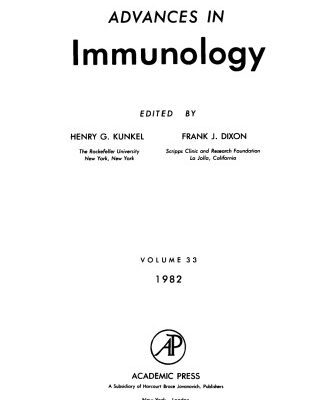 خرید و دانلود نسخه کامل کتاب Advances in Immunology, Vol. 33