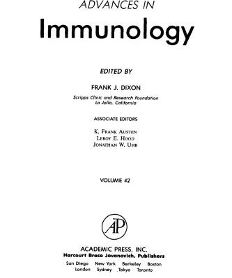 خرید و دانلود نسخه کامل کتاب Advances in Immunology, Vol. 42