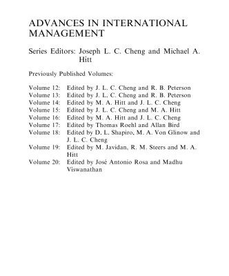 خرید و دانلود نسخه کامل کتاب Advances in International Management, Volume 21: The Global Diffusion of Human Resource Practices: Institutional and Cultural Limits