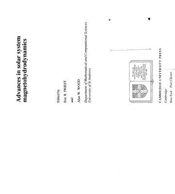 خرید و دانلود نسخه کامل کتاب advances in solar system magnetohydrodynamics