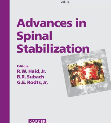 خرید و دانلود نسخه کامل کتاب Advances in Spinal Stabilization