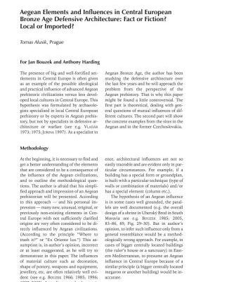 خرید و دانلود نسخه کامل کتاب Aegean Elements and Influences in Central European Bronze Age Defensive Architecture: Fact or Fiction? Local or Imported?