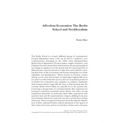خرید و دانلود نسخه کامل کتاب Affectless Economies: The Berlin School and Neoliberalism