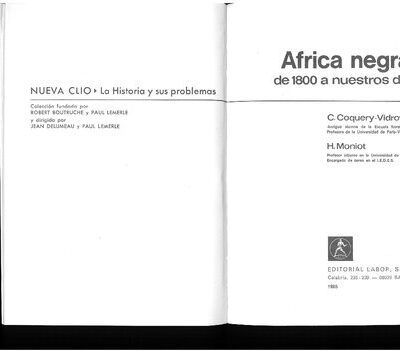 خرید و دانلود نسخه کامل کتاب Africa negra de 1800 a nuestros días