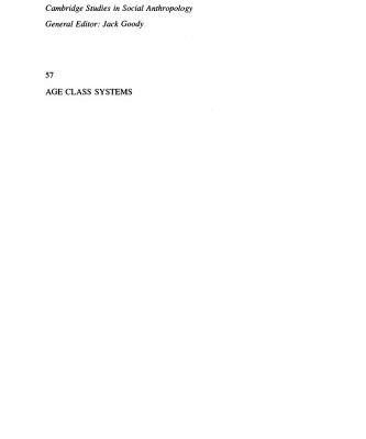 خرید و دانلود نسخه کامل کتاب Age Class Systems: Social Institutions and Polities Based on Age
