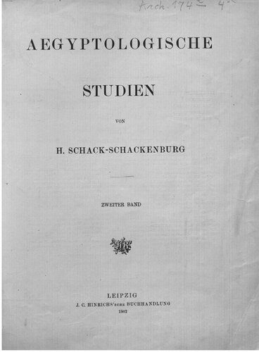 خرید و دانلود نسخه کامل کتاب Ägyptologische Studien_68c47eca6b628.jpeg خرید و دانلود نسخه کامل کتاب Ägyptologische Studien