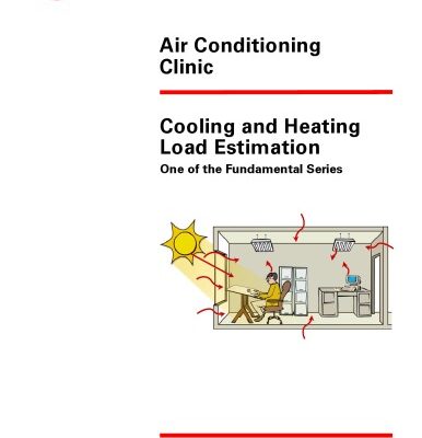 خرید و دانلود نسخه کامل کتاب Air Conditioning Clinic Cooling and Heating Load Estimation One of the Fundamental Series TRG-TRC002-EN