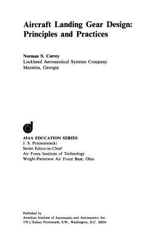خرید و دانلود نسخه کامل کتاب Aircraft Landing Gear Design Principles and Practices Aiaa Education Series_68c7156117031.jpeg خرید و دانلود نسخه کامل کتاب Aircraft Landing Gear Design Principles and Practices Aiaa Education Series